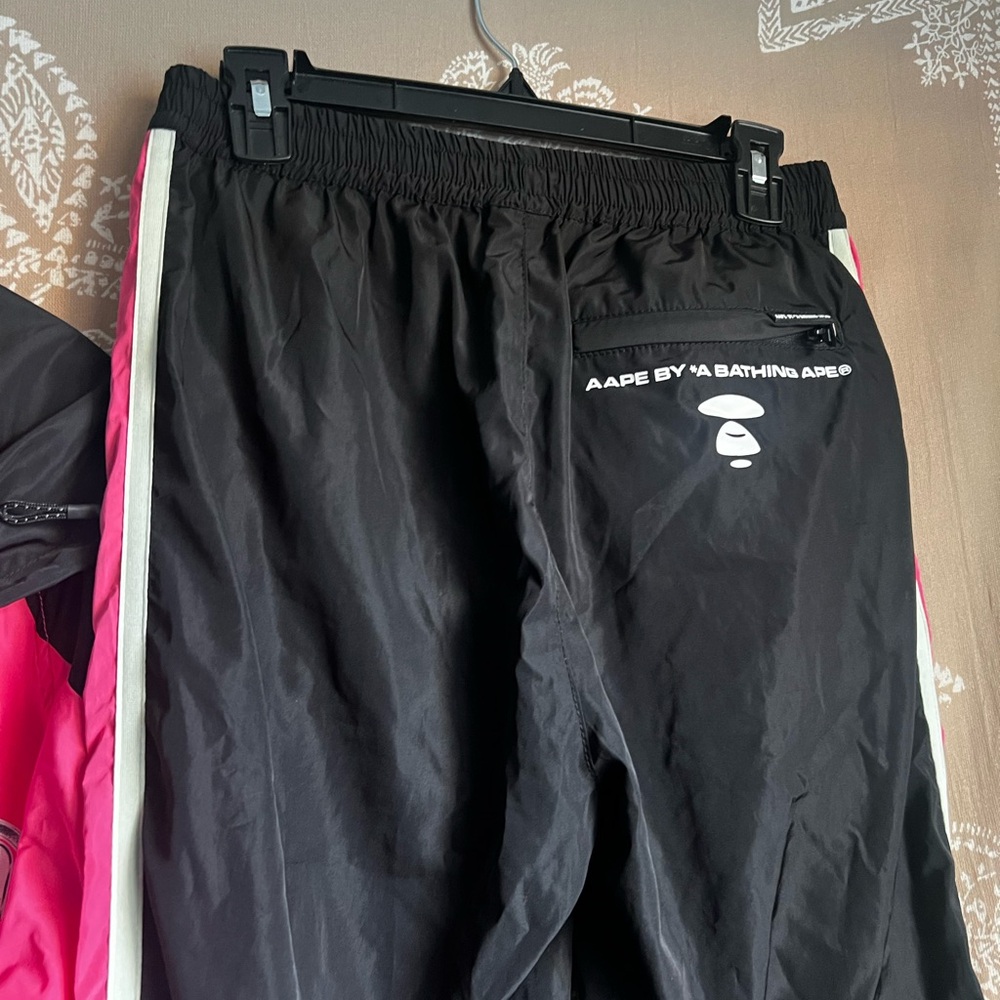 Aape by Bathing Ape Hot Pink & Black Track Suit - Picture 8 of 9